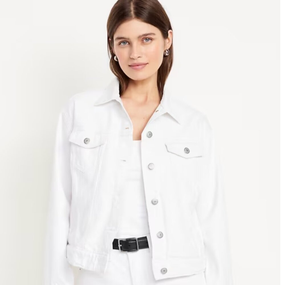 Old Navy Classic Jean Jacket, White